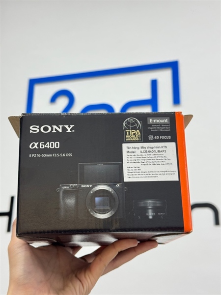 Máy ảnh Sony A6400 + Kit F/3.5-5.6 16-50mm - 4431 shot - Màu đen - Ngoại hình 98% - Fullbox
