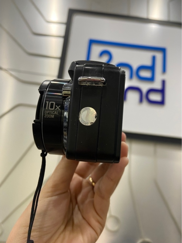 Máy ảnh Sony Cyber-shot DSC-H10 - Màu đen - Ngoại hình: 97.5% - Hết pin cmos, màn ám viền vàng - Kèm box, sạc, 1 pin, thẻ nhớ 2gb, túi vải