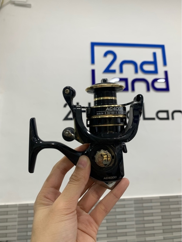 Máy câu cá Deukio AC 4000 - Màu đen - Ngoại hình: 98% - Body