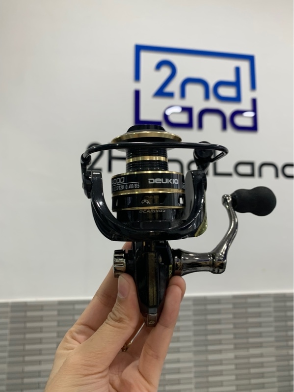 Máy câu cá Deukio AC 4000 - Màu đen - Ngoại hình: 98% - Body