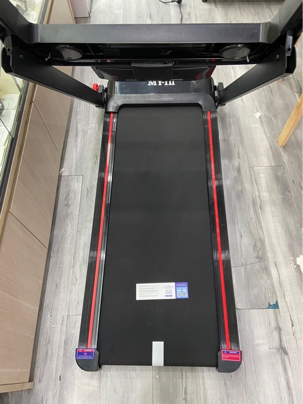 Máy chạy bộ MY-HI Q8Y Pro Max - Màu đen - Ngoại hình: 97% - Xước, thảm trùn 2 đường - Body - Kèm khoá an toàn