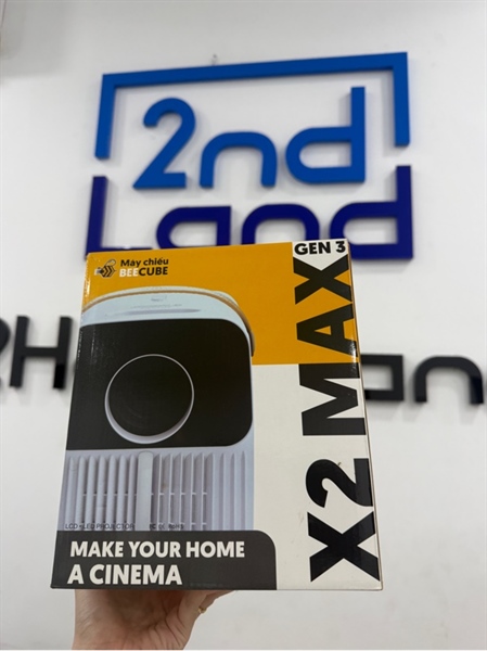 Máy chiếu Beecube X2 Max Gen 3 - Màu trắng - Ngoại hình 98% - FullBox