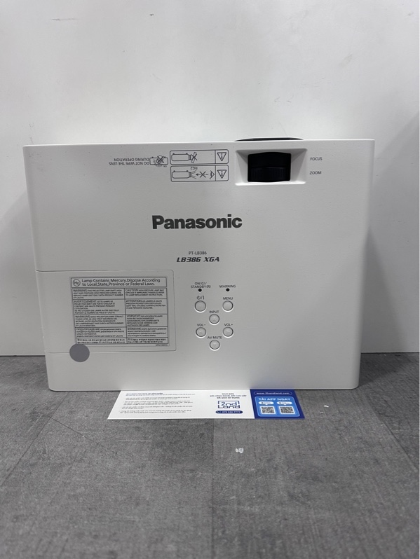 Máy chiếu đa năng Panasonic PT-LB386 XGA - Màu trắng - Ngoại hình 98% - 0 Giờ Chiếu - Kèm Nguồn + HDMI + Remote