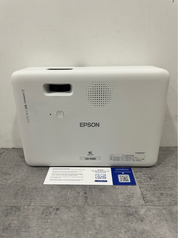 Máy chiếu Epson CO FH01 - Đã chiếu 68H chiếu - FullHD - Màu trắng - Ngoại hình 97% - Kèm nguồn + HDMI + Remote