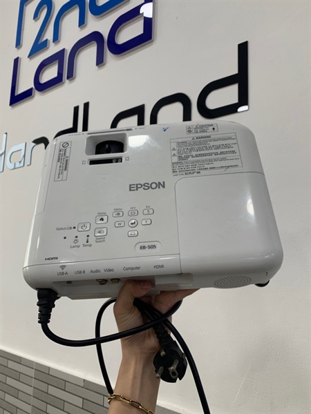 Máy chiếu EPSON EB-SO5 - Màu trắng - Ngoại hình: 97% - Body, kèm nguồn 1