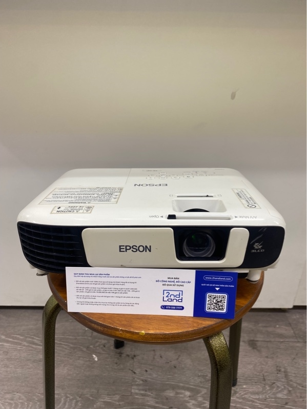 Máy chiếu Epson EB-X41 - Màu trắng - Ngoại hình 97% - 568 giờ chiếu, bụi len trong - Kèm dây nguồn
