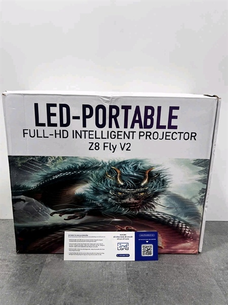 Máy chiếu Led-Portable Projector Z8 Fly V2 - Màu trắng - Ngoại hình 98% - Fullbox 3