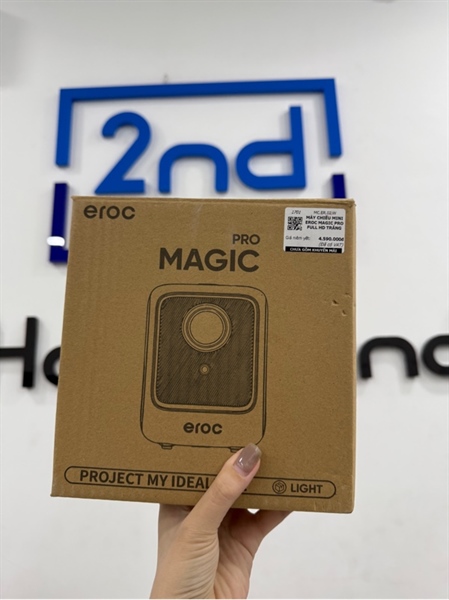 Máy chiếu Mini Eroc Magic pro - Màu trắng - Ngoại hình 98% - FullBox