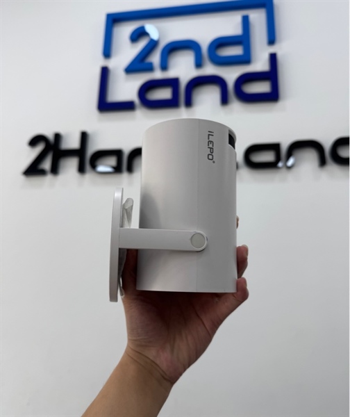 Máy chiếu mini HY300PRO ILEPO Android 11 Full HD 4K tự động Keystone Wifi 2.4/5G kết nối điện thoại laptop xem phim - Màu trắng - Ngoại hình 97% - lens chiếu mốc nhiều - Kèm remote 1