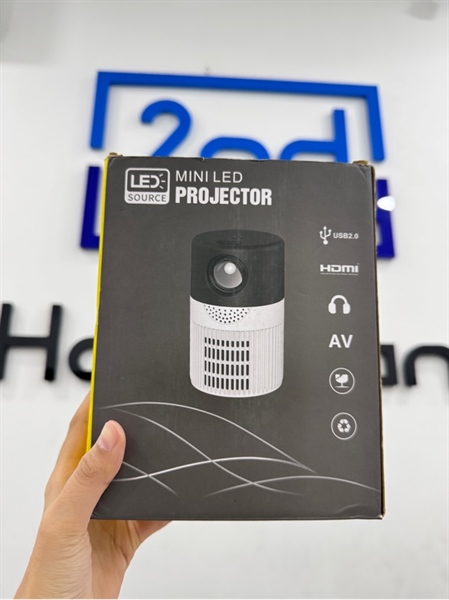 Máy chiếu mini led projector YT400 - Màu vàng - Ngoại hình 97% - Trầy - Kèm Box , nguồn , không remote