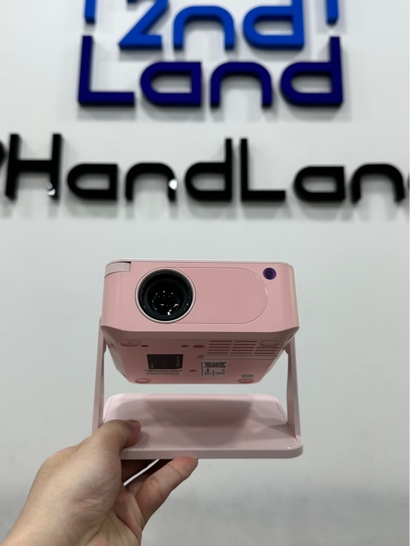 Máy Chiếu Movie Legend M3 MiniGo - 720P, Android 11 - Màu hồng - Ngoại hình 98% - Xem được Netflix - Kèm remote + Chân đứng + Nguồn