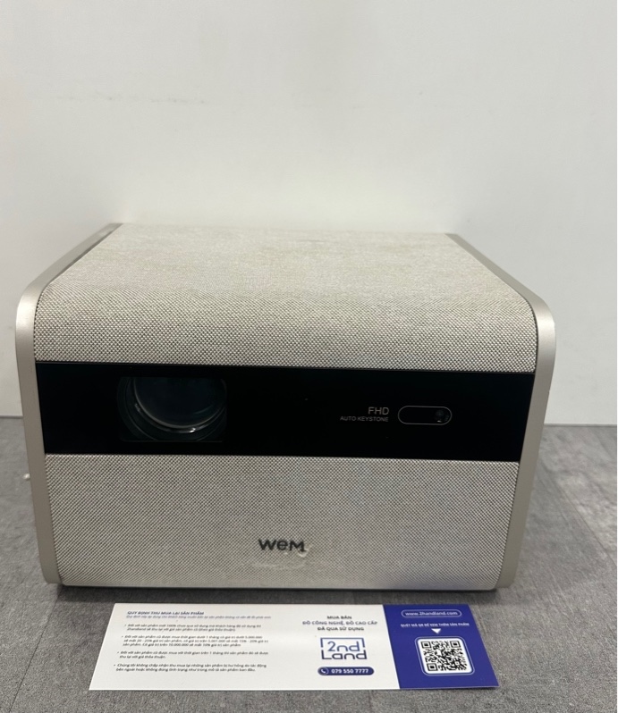 Máy chiếu thông minh Wemi J10 - Màu xám - Ngoại hình 97% - Mất chữ i logo, sườn hở cong- Kèm nguồn + Remote