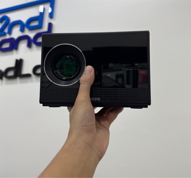 Máy chiếu thông minh WeMi Micro K10 Pro Ultra HD - Màu đen - Ngoại hình 97% - Kèm remote + dây nguồn + HDMI