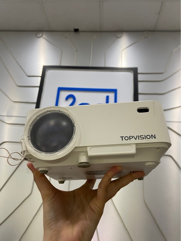 Máy chiếu TOPVISION T21 Mini - Màu trắng - Ngoại hình: 97% - mất 1 chân cao su - Kèm nguồn
