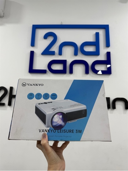 Máy chiếu Vankyo Leisure 3 - Màu trắng - Ngoại hình 97% - Kính bụi nhẹ - Box , hdmi , nguồn , remote