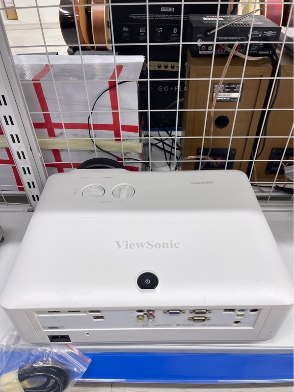 Máy chiếu ViewSonic LS921WU - Màu trắng - Ngoại hình 97,5% - Chạy khoảng 989 giờ, có đốm đen nhỏ trên màn chiếu - Kèm nguồn, không có remote