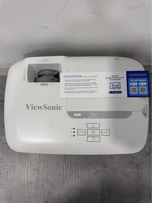 Máy chiếu Viewsonic PA502XP - Màu trắng - Ngoại hình 98% - Kèm nguồn + Remote