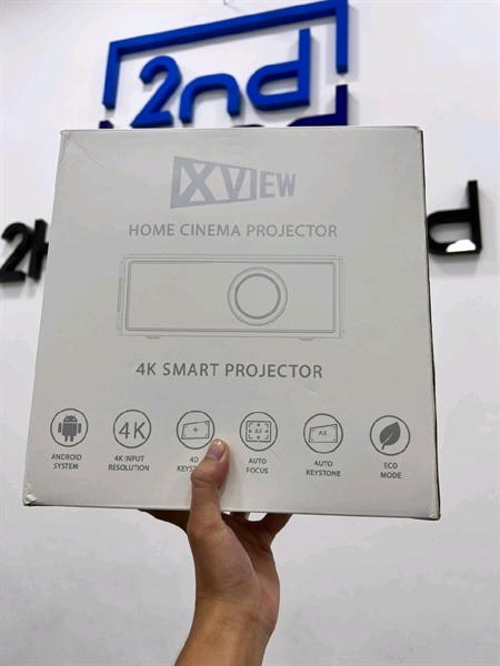 Máy chiếu XVIEW Xcine 4 Pro - Màu trắng - Ngoại hình 98% - Lens có bụi nhẹ không ảnh hưởng - Fullbox 3