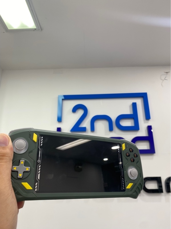 Máy chơi game cầm tay Anbernic RG40XXV - Màu xanh - Ngoại hình: 97.5% - Kèm thẻ 64GB - Dây sạc