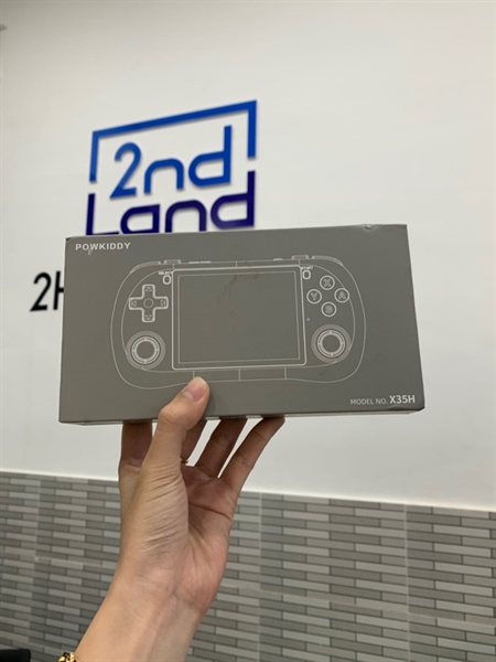 Máy chơi game cầm tay Powkiddy X35H - Màu xanh - Ngoại hình: 98% - Box 3