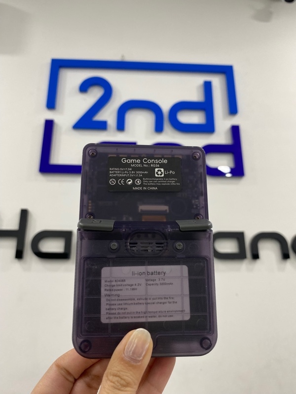 Máy chơi game Console - model RG36 - Màu tím - Ngoại hình 97% - Kèm thẻ 64gb , cáp linh kiện - Pin yếu - KHÔNG BẢO HÀNH