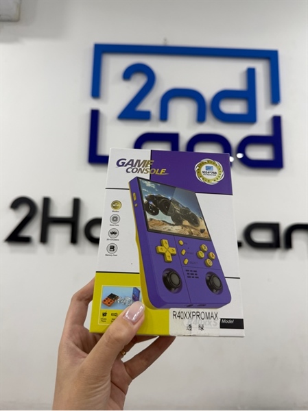 Máy chơi game Console R40XX pro max - Màu xanh tím - Ngoại hình 98% - Kèm box , thẻ 64GB, dây USb-c