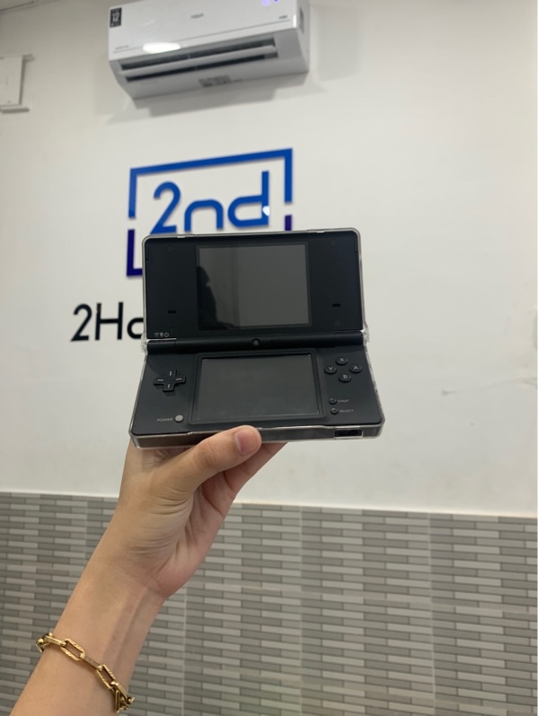 Máy chơi game Nintendo DS - Đã hack - Màu đen - Ngoại hình: 96% - Kèm sạc+ thẻ 16gb
