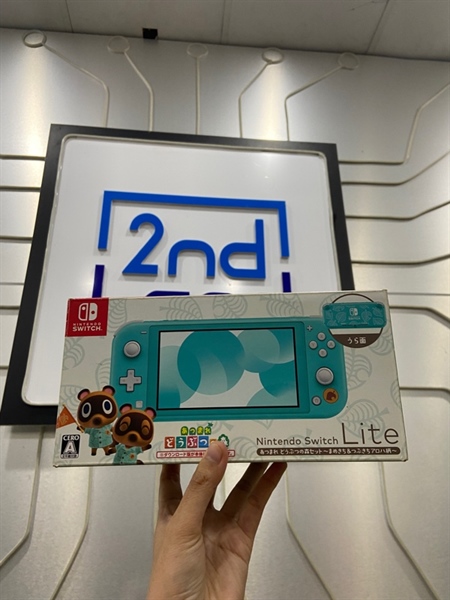 Máy chơi game Nintendo Lite - 256GB - Đã hack - Màu xanh - Ngoại hình: 97% - FullBox