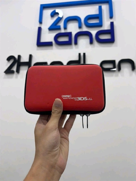 Máy chơi game Nintendo New 3DS LL - Màu xanh - Ngoại hình 97% - Đã hack - màn ám - Kèm sạc + Túi đựng 3