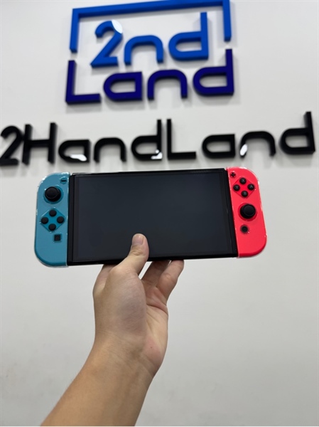 Máy chơi game Nintendo Oled - ĐÃ HACK - Màu xanh đỏ - Ngoại hình 98% - Fullbox - Kèm thẻ 256GB