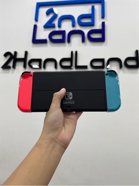 Máy chơi game Nintendo Oled - ĐÃ HACK - Màu xanh đỏ - Ngoại hình 98% - Fullbox - Kèm thẻ 256GB 2