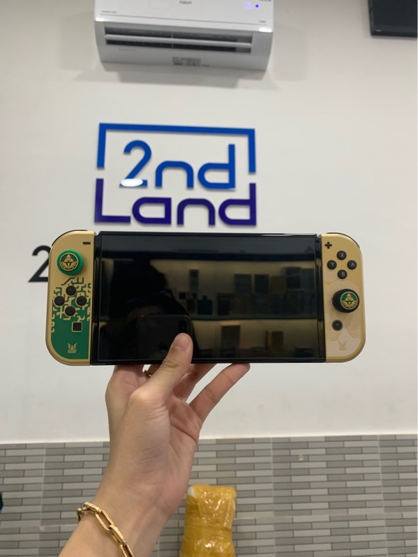 Máy chơi game Nintendo oled edition - Màu xanh đen - Ngoại hình: 98% - Fullbox