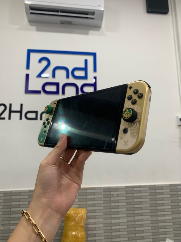 Máy chơi game Nintendo oled edition - Màu xanh đen - Ngoại hình: 98% - Fullbox