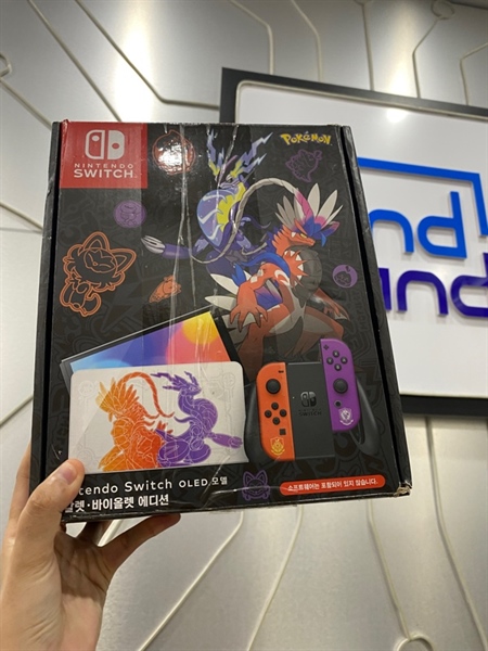 Máy chơi game Nintendo Oled Pokemon Edition - Màu đen - Ngoại hình: 99% - FullBox