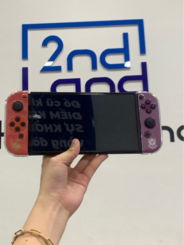 Máy chơi game Nintendo oled pokemon scarlet & violet edition - Đã hack - Màu đen - Ngoại hình: 98% - Fullbox, kèm thẻ 256gb