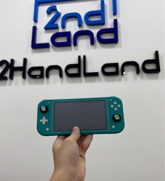 Máy chơi game Nintendo Switch Lite - Đã hack - 128GB - Màu xanh - Ngoại hình 97% - Kèm sạc + Túi đựng + Thẻ 128GB