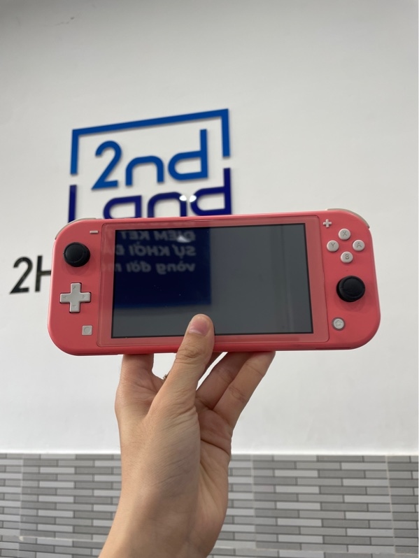 Máy chơi game Nintendo Switch Lite - Đã hack - Màu hồng - Ngoại hình: 98% - Kèm sạc + thẻ 128GB