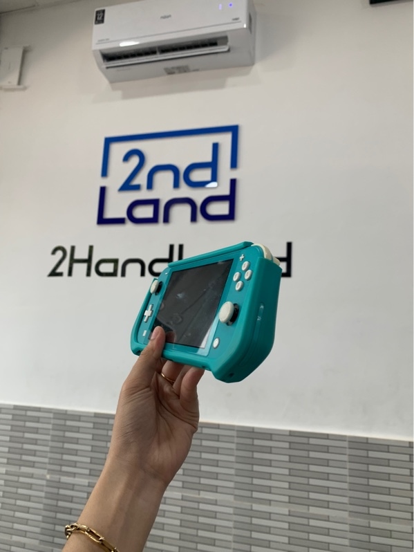 Máy chơi game Nintendo Switch Lite - Đã hack - Màu xanh - Ngoại hình: 98% - Kèm sạc