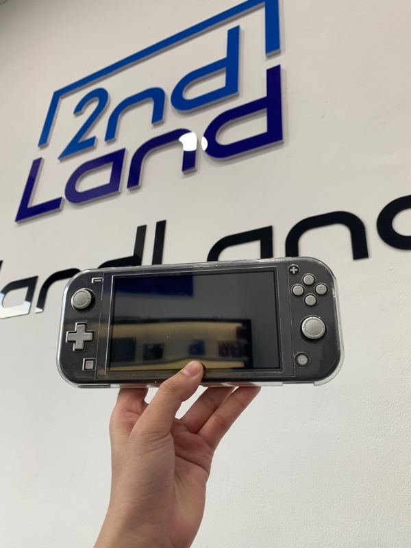Máy chơi game Nintendo Switch Lite - Màu xám - Ngoại hình: 98% - Màn ám hồng - Kèm sạc + ốp