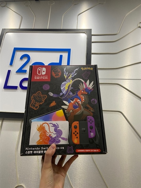 Máy chơi game Nintendo Switch Oled - 256GB - Đã hack - Màu đen - Ngoại hình: 98% - FullBox