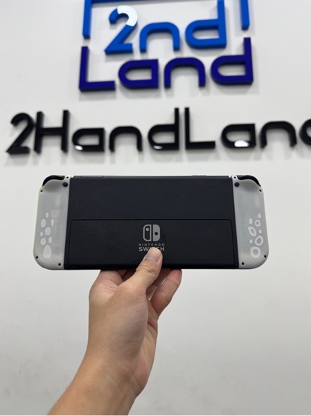 Máy chơi game Nintendo Switch Oled - Chưa hack - Màu xanh đen - Ngoại hình 98% - Kèm box + thẻ 256GB + Grip nhỏ + Dock xuất hình + Sạc 2