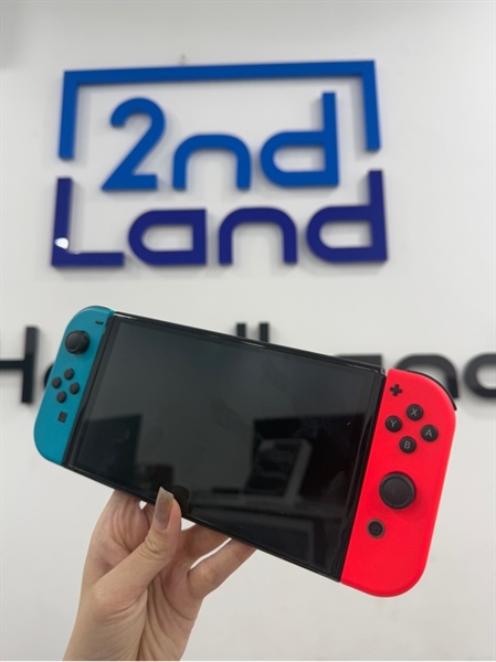 Máy chơi game Nintendo Switch Oled - Đã hack - Màu đen - Ngoại hình 97% - Màn ám hồng - Kèm Box , sạc , 1 hdmi , 1 dock chuyển màn hình , 1 grip lớn , 1 thẻ 256GB 2