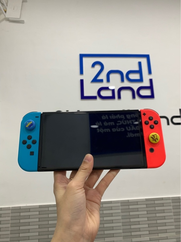 Máy chơi game Nintendo Switch Oled - Đã hack- Màu neon - Ngoại hình: 98% - Kèm sạc + thẻ 256GB