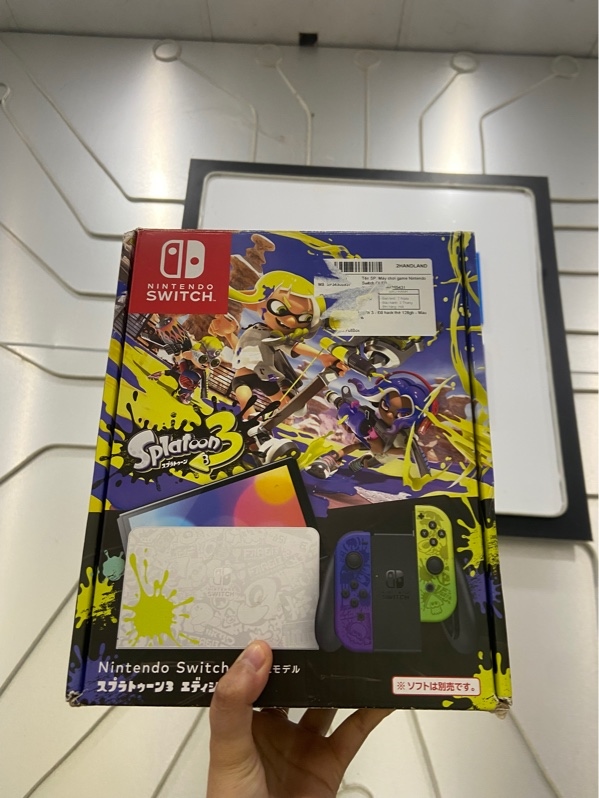 Máy chơi game Nintendo Switch OLED - Đã hack thẻ 128gb - Màu đen - Ngoại hình: 97.5% - FullBox