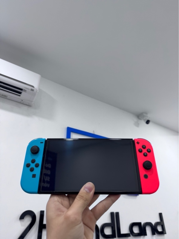 Máy chơi game Nintendo switch oled - Đã hack thẻ 128Gb- Ngoại hình 98 - Fullbox thiếu 2 traps nhỏ