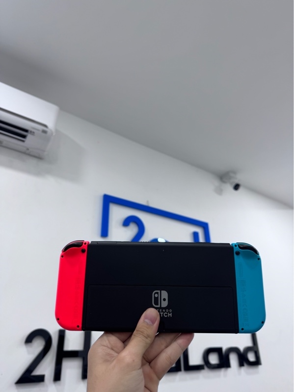 Máy chơi game Nintendo switch oled - Đã hack thẻ 128Gb- Ngoại hình 98 - Fullbox thiếu 2 traps nhỏ