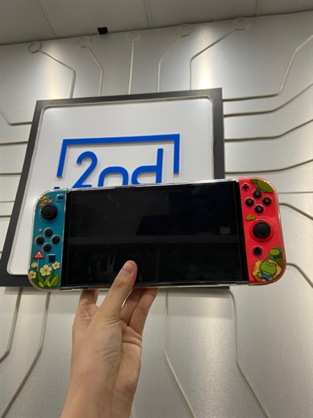 Máy chơi game Nintendo Switch Oled Hack - 512GB - Màu Neon - Ngoại hình: 98% - Kèm Box + Sạc + Dock xuất hình + HDMI 1