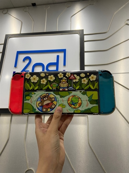 Máy chơi game Nintendo Switch Oled Hack - 512GB - Màu Neon - Ngoại hình: 98% - Kèm Box + Sạc + Dock xuất hình + HDMI 2