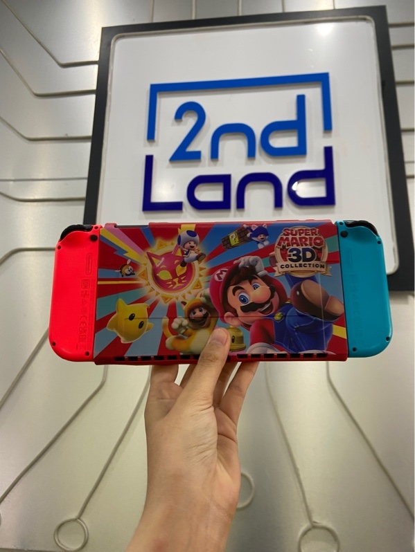 Máy chơi game Nintendo Switch Oled - Hack thẻ 256GB - Joycon màu neon xanh đỏ - Ngoại hình: 98% - Đủ phụ kiện - Kèm túi