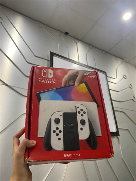 Máy chơi Game Nintendo Switch Oled - Màu Đen - Ngoại hình 97% - Fullbox (mất 2 tay cầm)